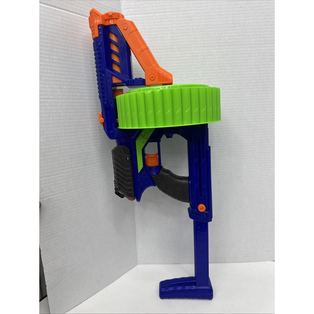 Dart Zone M-2 X-62965, Auto Advance 49 Rnd. Rotating Superdrum Blaster TESTED